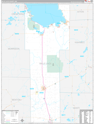 Mille Lacs Premium Wall Map